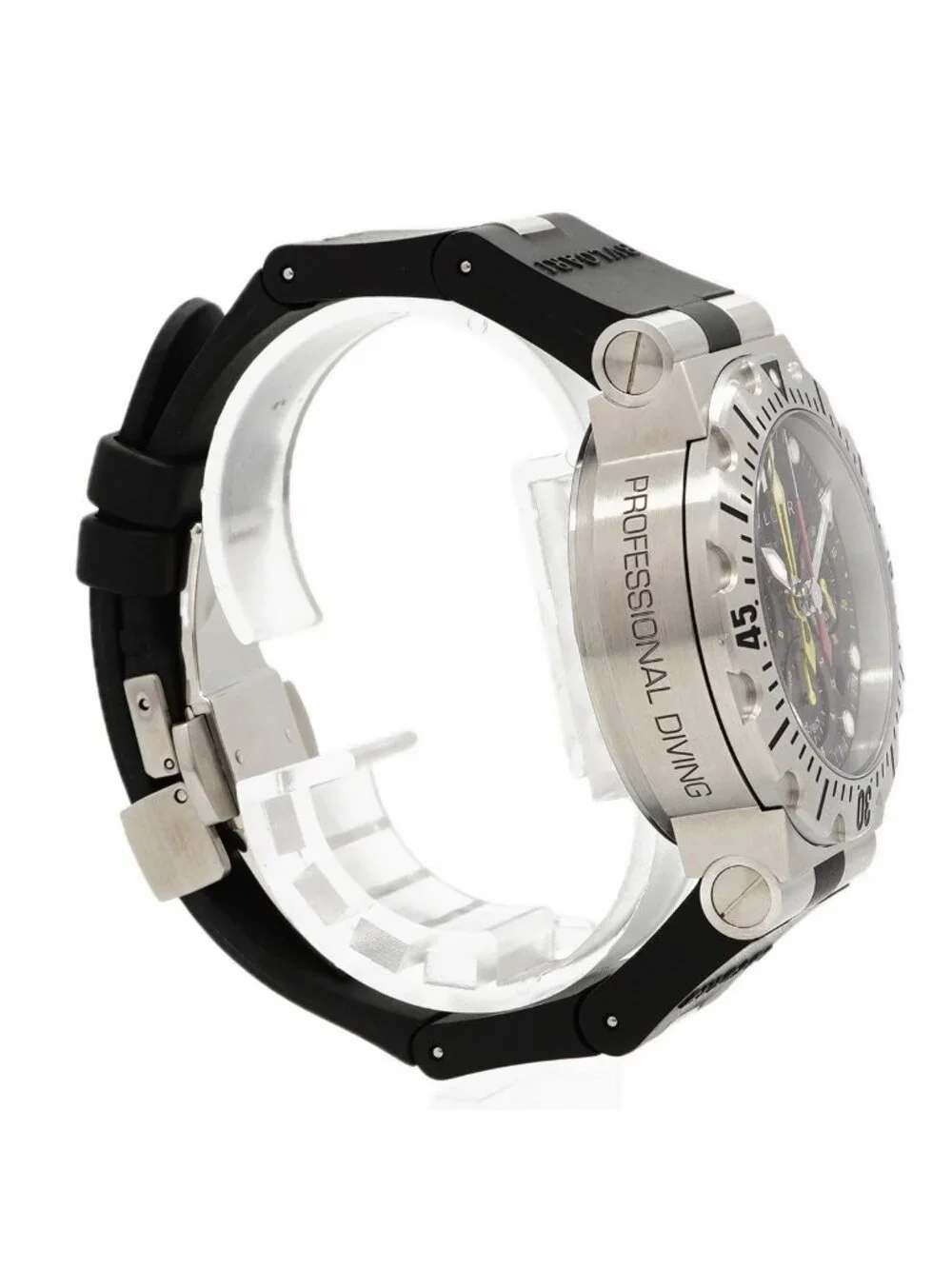 Bvlgari Bulgari Diagono Scuba Flyback Black Dial Watch